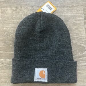 Carhartt Knit Cuffed Gray Beanie